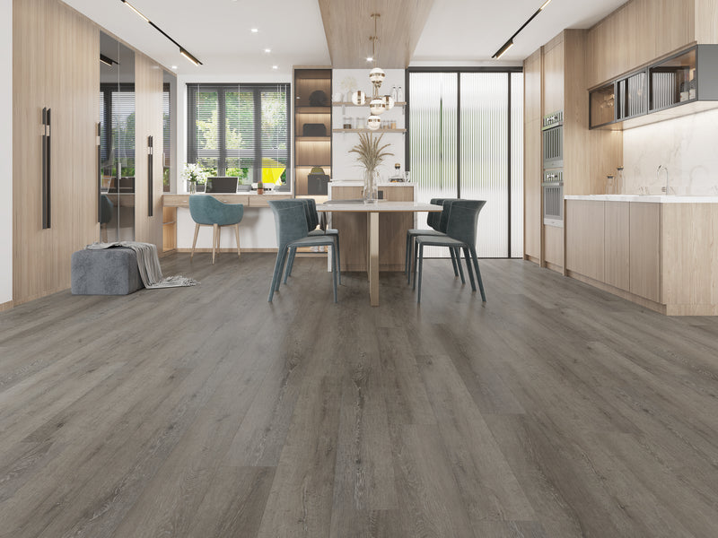 FloorSense - 6mm Vinyl Click Plank (7"x48"): Cobblestone
