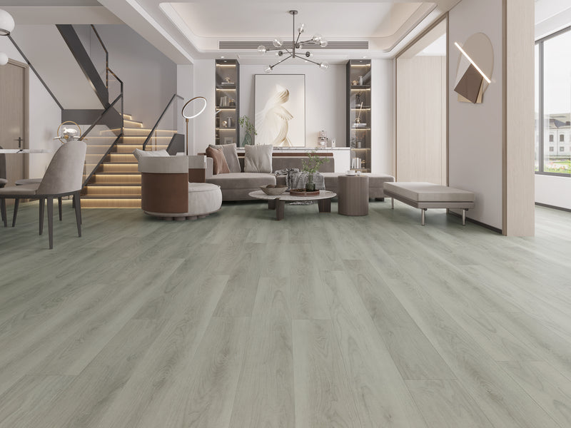FloorSense - 6mm Vinyl Click Plank (7"x48"): Harbor Grey